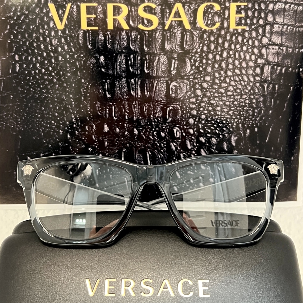 VERSACE 3363-U Eyewear Model in Color 5496 (Crystal Grey)
